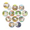 Book of Friends Original Illustration Nyanko Day Trading Tin Mirrors Box of 12 Natsume's Sensei's Ver.