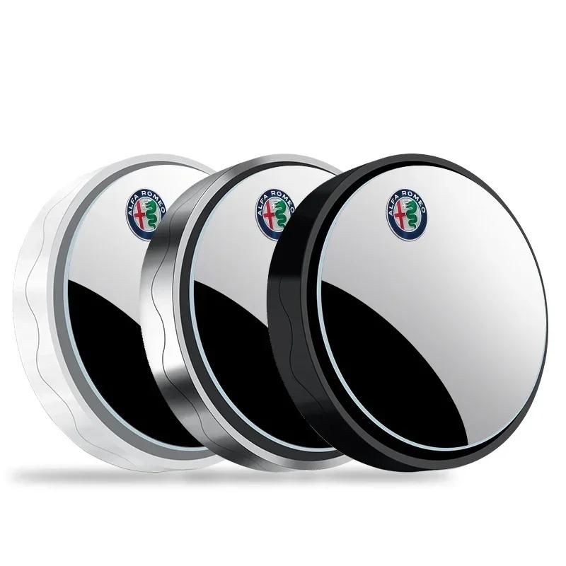 Car Stickers For Alfa Romeo 2Pcs Car Auxiliary Rearview Mirror Wide-angle 360° Adjustable For Alfa Romeo Giulietta GT 159 147 15