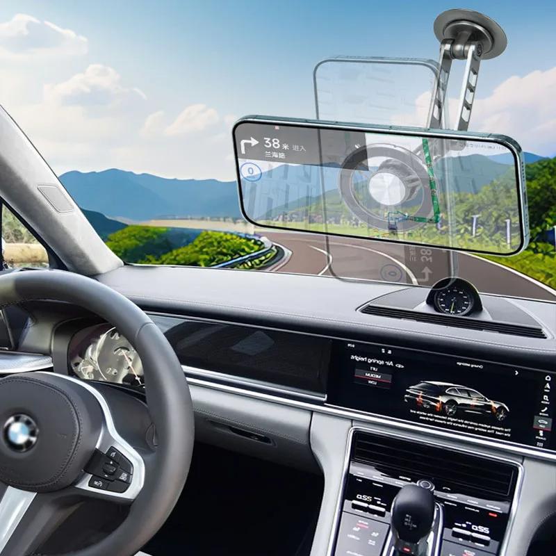 G198 Car Dashboard Windshield Magnetic Phone Holder Adjustable Robotic Arm Cellphone Stand