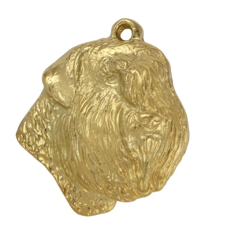 Bouvier des Flandres, Flanders Cattle Dog – Dog necklace in gift box, gold-plated pendant for dog fan | Art-Dog