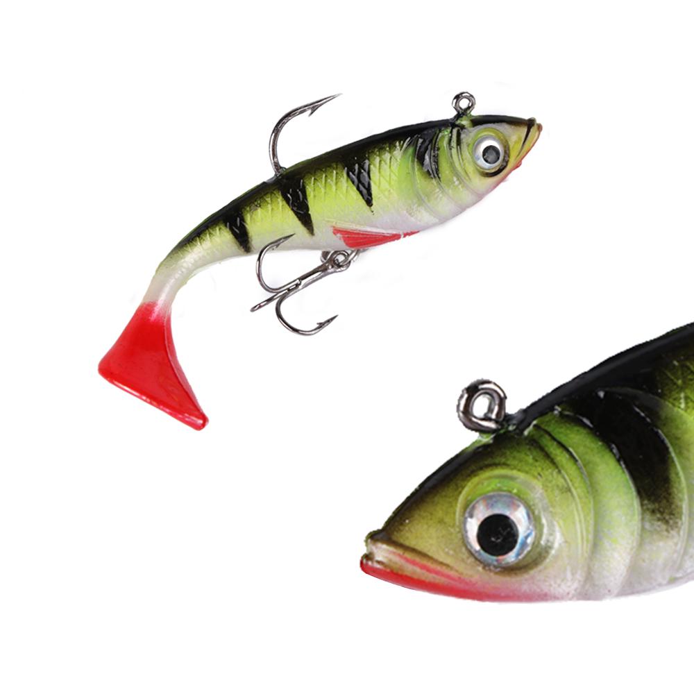 5 шт./лот, мягкая силиконовая приманка для рыбалки, 10,7 г, 8,4 см, воблеры, искусственная приманка, свинцовая рыба