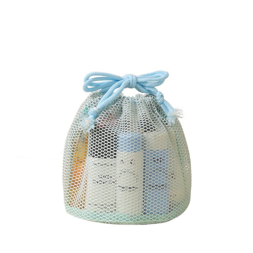 Portable Mesh Makeup Bag Gauze Toiletry Bag Portable Travel Storage Bag  Business