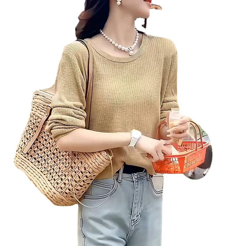 Женский вязаный кардиган Ice Silk - корейский стиль, легкий, короткая шаль с разрезом сзади и завязкой, идеальная верхняя одежда с защитой от солнца