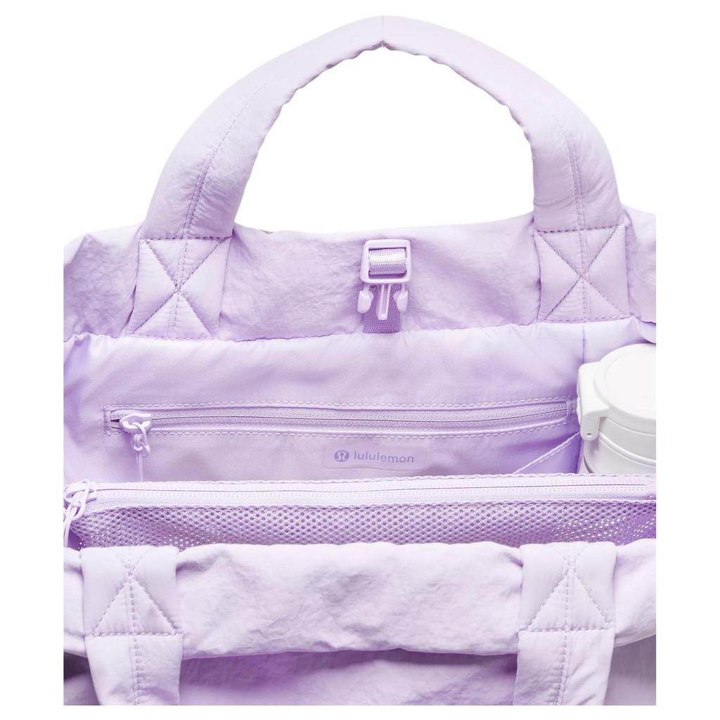 Lululemon On My Level 20L Adjustable Detachable Ruched Strap Tote Bag Women tote Lavender-Frost LW9FNCS-0641