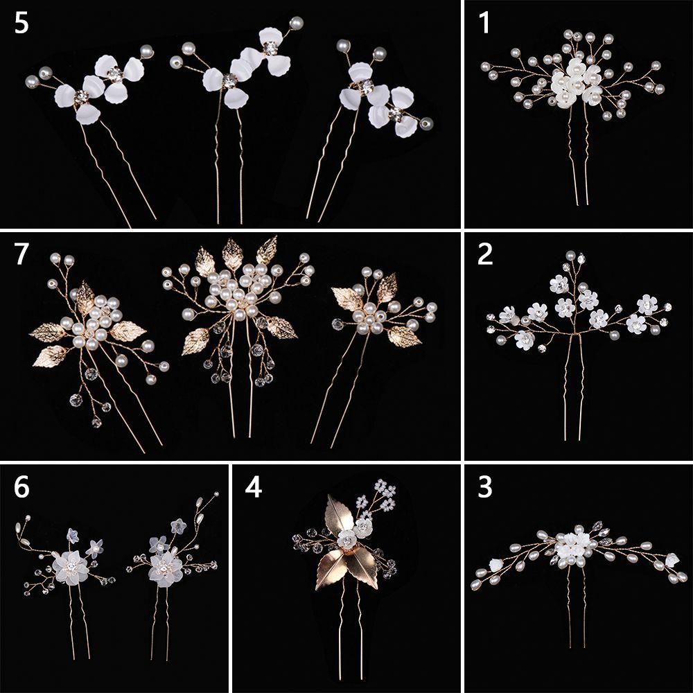 1/2/3PCS Crystal Hair Jewelry Accessories Hair Clips Headpieces Women Hairpins Headwear