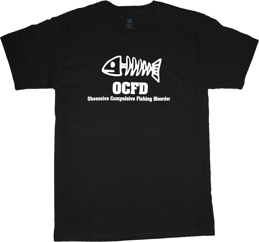 Big And Tall T-Shirt Ocfd Funny Fishing Tee Shirt Tall Shirts For Men