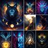 5D DIY Diamond Painting Fantasy Animal Cross Stitch Kit Full Diamond Embroidery Rhinestone Picture Mosaic Mosaic Home Decoration