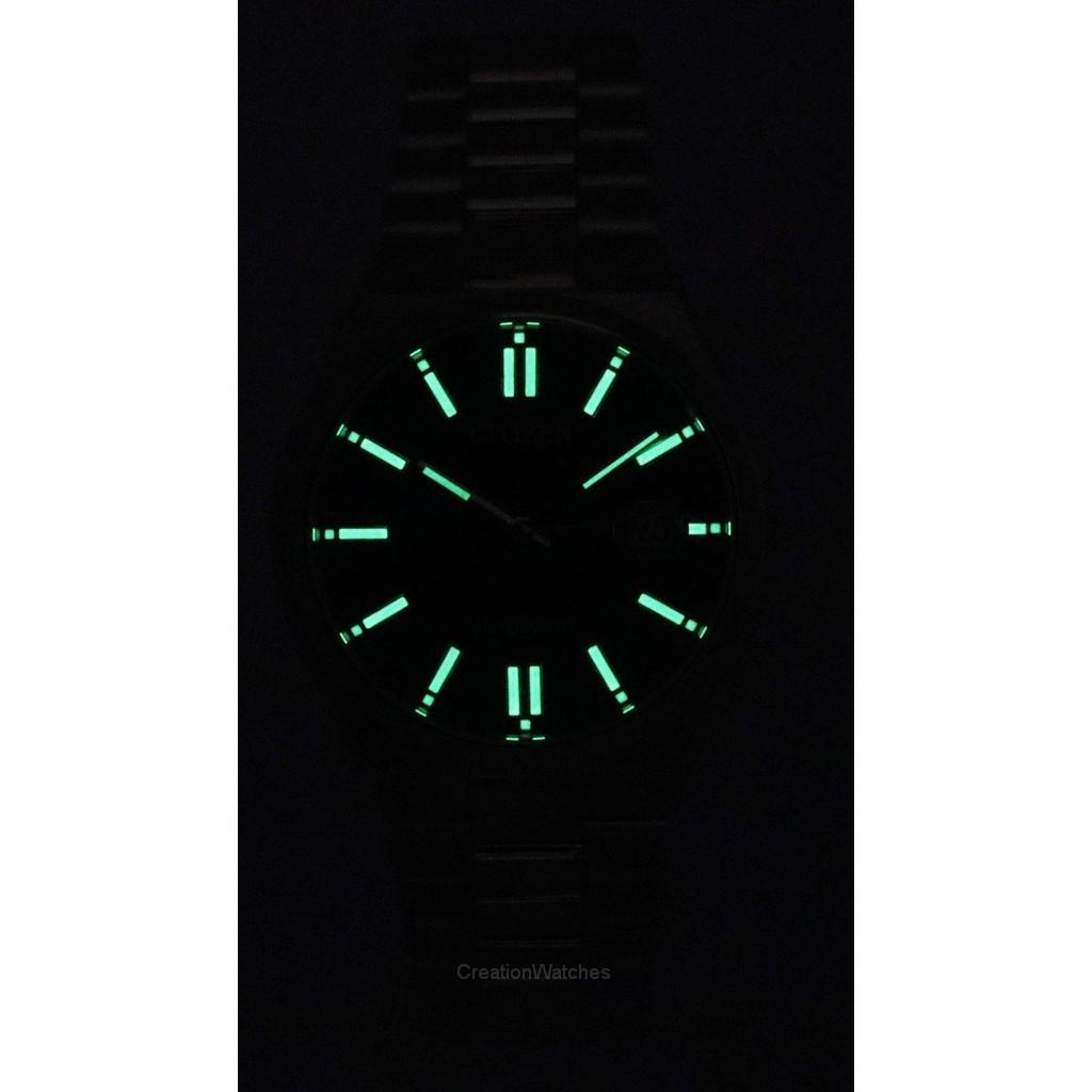 Citizen Часы мужские Tsuyosa из нержавеющей стали с синим циферблатом, автоматические NJ0150-81L