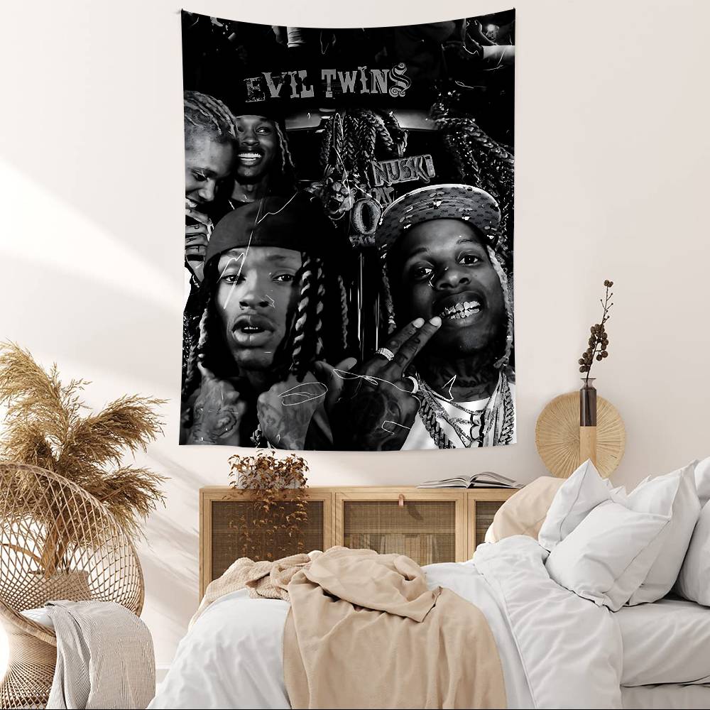 Kking Rapper Von Printed Large Wall Tapestry Indian Buddha Wall Decoration Witchcraft Bohemian Hippie Wall Art Decor