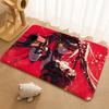 Tokisaki Kurumi Anime Floor Mat Floor Mat Soft Flannel Non-Slip Door  Rug for Living Room