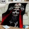 Horror Female Skull Dead Girl Gothic Blanket,Soft Throw Blanket for Home Bedroom Bed Sofa Picnic Travel Office Cover Blanket Kid