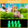 Charming Multicolor Glow In The Dark Resin Desktop Miniature Decorations Cute Figurines