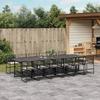 VidaXL 13-piece Garden Dining Set Black Cushions Wicker, Outdoor Dining Set, Dining Furniture 3295012