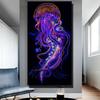 5d Diy Diamond Painting Jellyfish Diamond Mosaic Marine Life Full Drill Diamond Embroidery Diamond Stitch Living Room Decor R30
