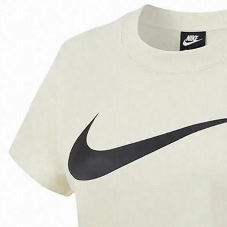 Nike Футболка с коротким рукавом и круглым вырезом, однотонная, с логотипом, цвет серый, женская DB3873-238