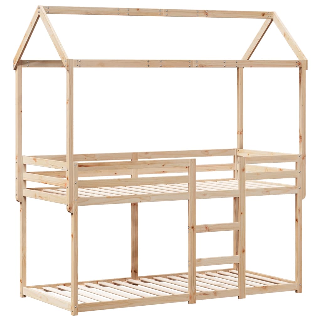 Bunk Bed without Mattress 90 x 190 cm Solid Pine Wood