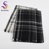 Black White Plaid 100% Wool Scarves Pashmina Thicken Women Winter Soft Long Scarves Shawls Fashion Short Tassel Warm Neck Scarf