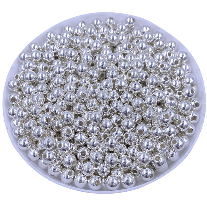 Главная Товары для вечеринок Для браслетов Ожерелье Золотые серебряные сплавы Глянцевые бусины Новые ретро 4/6/8/10 мм Изготовление аксессуаров Металлические разделительные бусины Креативные