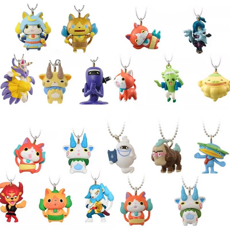Bandai Genuine Gashapon Toys Yo-kai Watch JIBANYAN Cute Limited Action Figure Ornaments Pendant Phone Charms