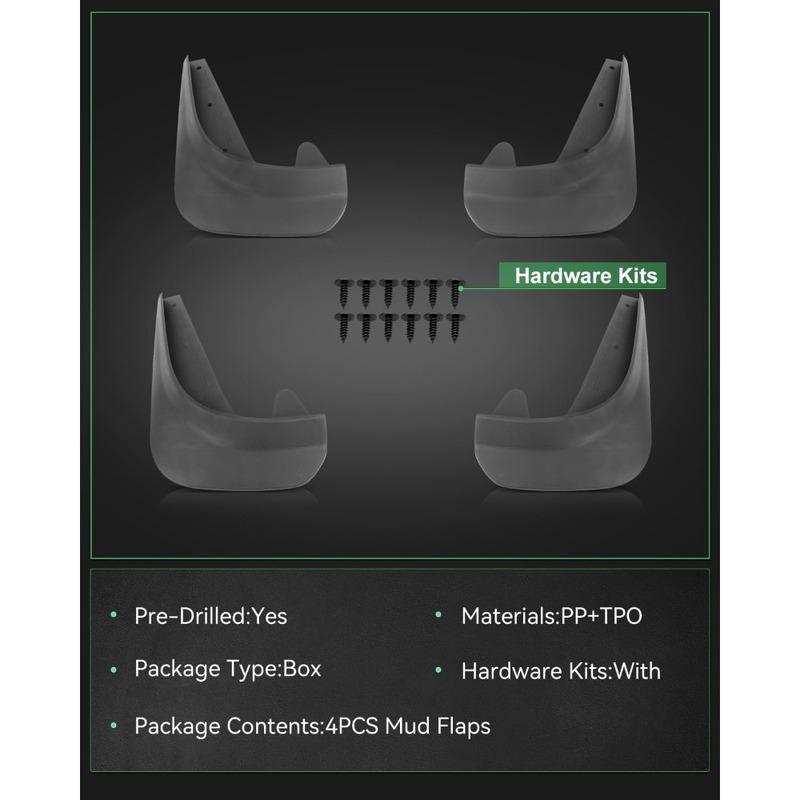 SCITOO Splash Guards Mud Flaps Fits for Toyota for Toyota Avalon for Toyota Camry for Toyota Celic for Toyota Corolla