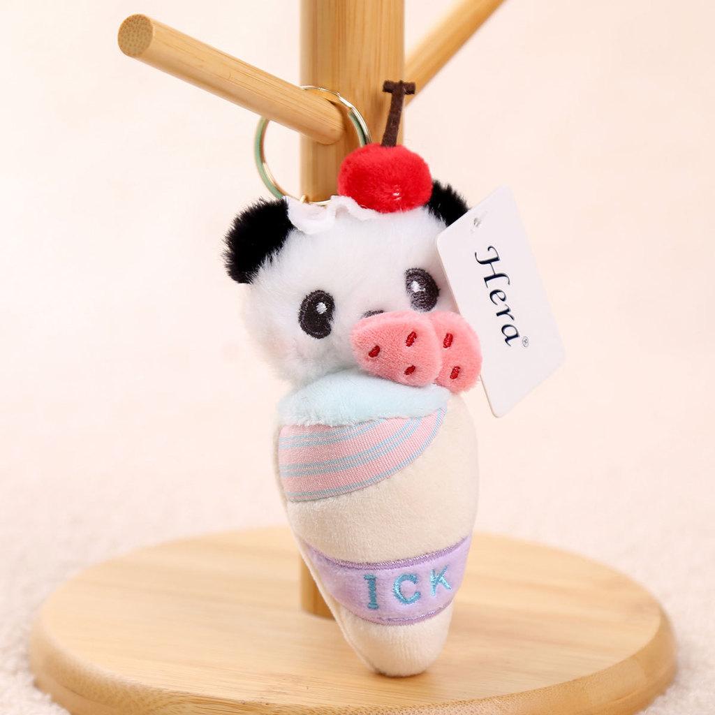 Panda Cake Plush Doll With Pp Cotton Filling For Birthday Gift And Collection