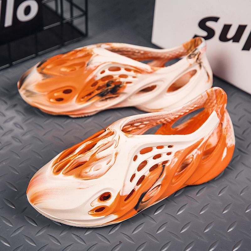 Camouflage Coconut Hole Shoes Summer Couple Wading Beach Shoes Hollow Sports Teen Men's and Women's Shoes