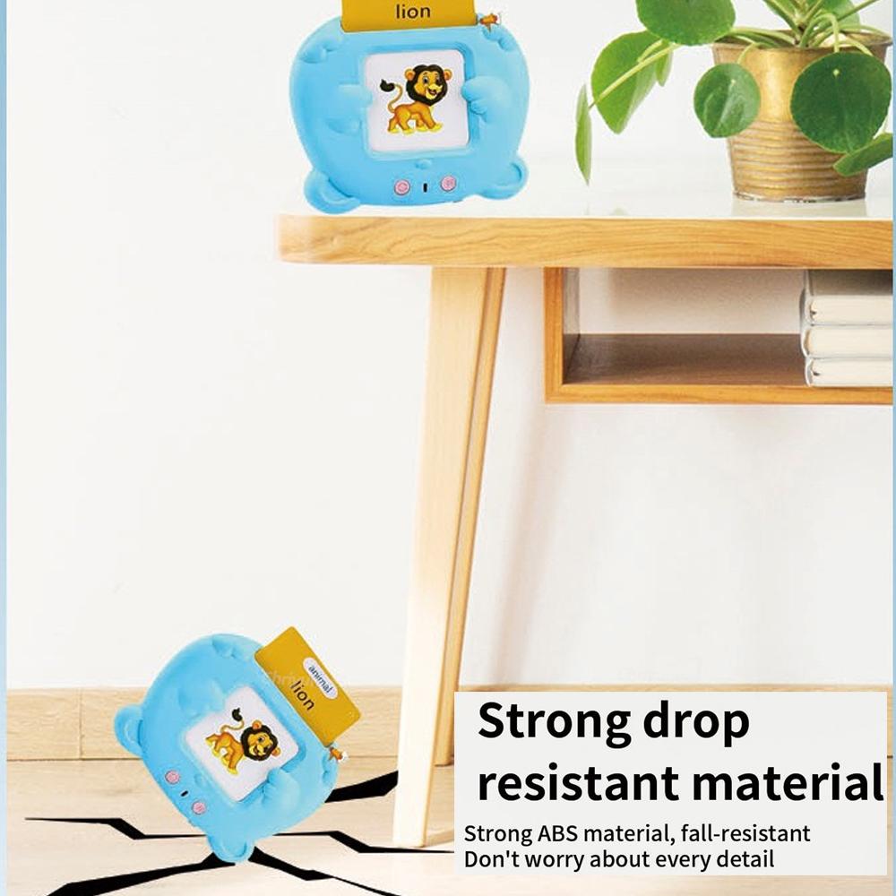Talking Flash Cards for Kids Early Learning Educational Toy with Audio Sounds Montessori Language Development Toddler Flashcards