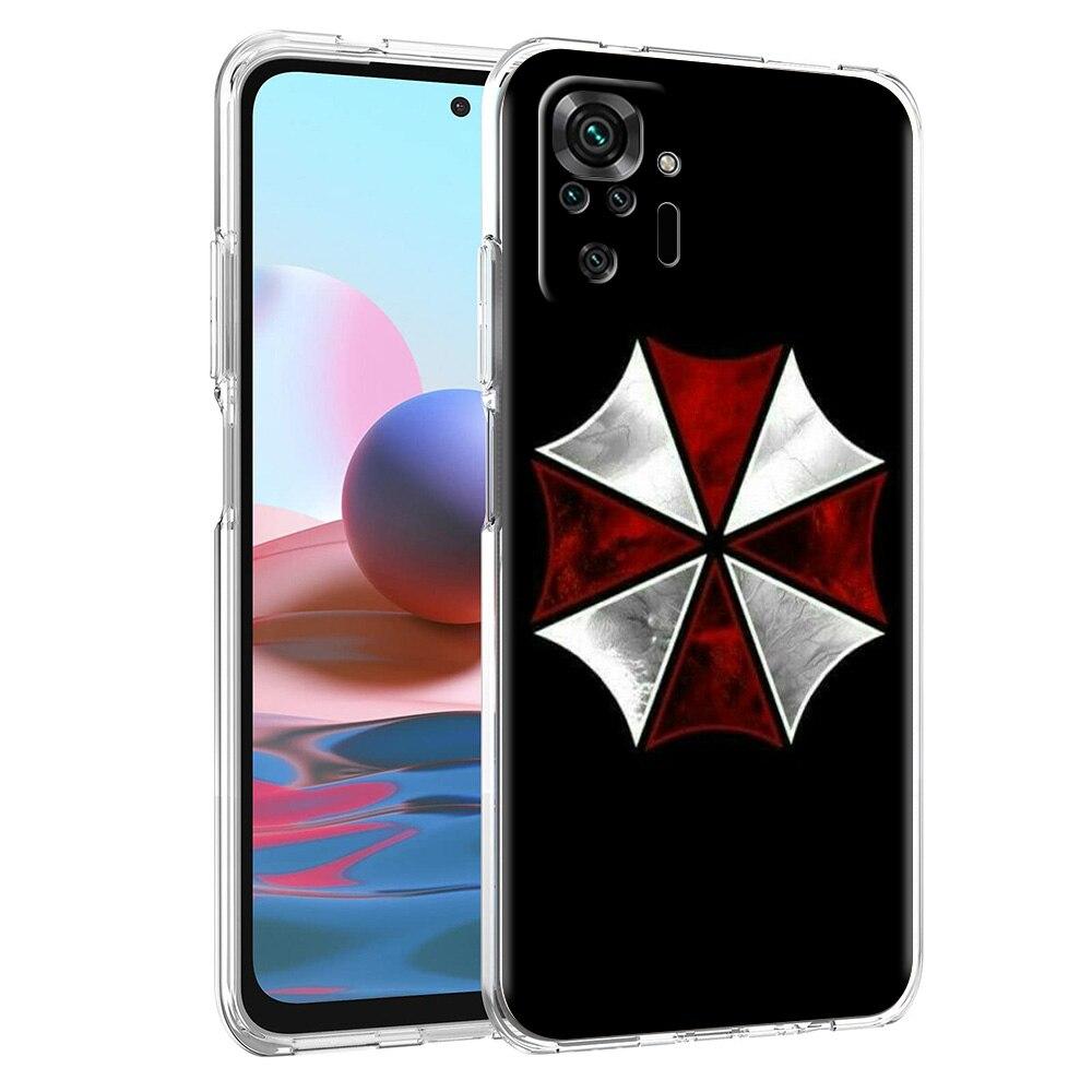 Чехол для телефона Xiaomi Poco X3 NFC M3 F3 Redmi Note 9S 9 8 10 Pro 7 8T 9C 9A 8A K40, силиконовый прозрачный чехол, зонтик от биологической опасности