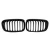 Для BMW 1 серии F20 F21 2011-2014 2 шт. Автомобильная ABS решетка радиатора Передняя решетка "почки" Однополосный стиль 51137239022 51137239021 51137262119