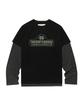 THEVINYLHOUSE 96 Layered Ls Tee Black