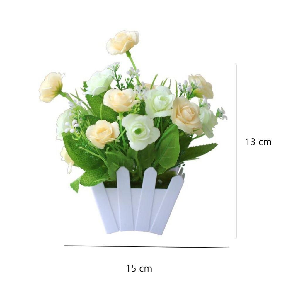 Fence Artificial Potted Flowers Simulation Bonsai New Plastic Fake Flower Living Room Ornaments