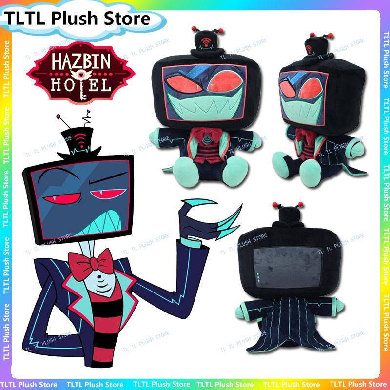 Плюшевая игрушка злодея из Hazbin Hotel Вокс, мягкая набивная кукла-подушка, мультяшный сувенир для фанатов, милый подарок на день рождения