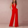 Women's Banquet Dress Jumpsuit Sexy Hanging Neck Women's Trousers
