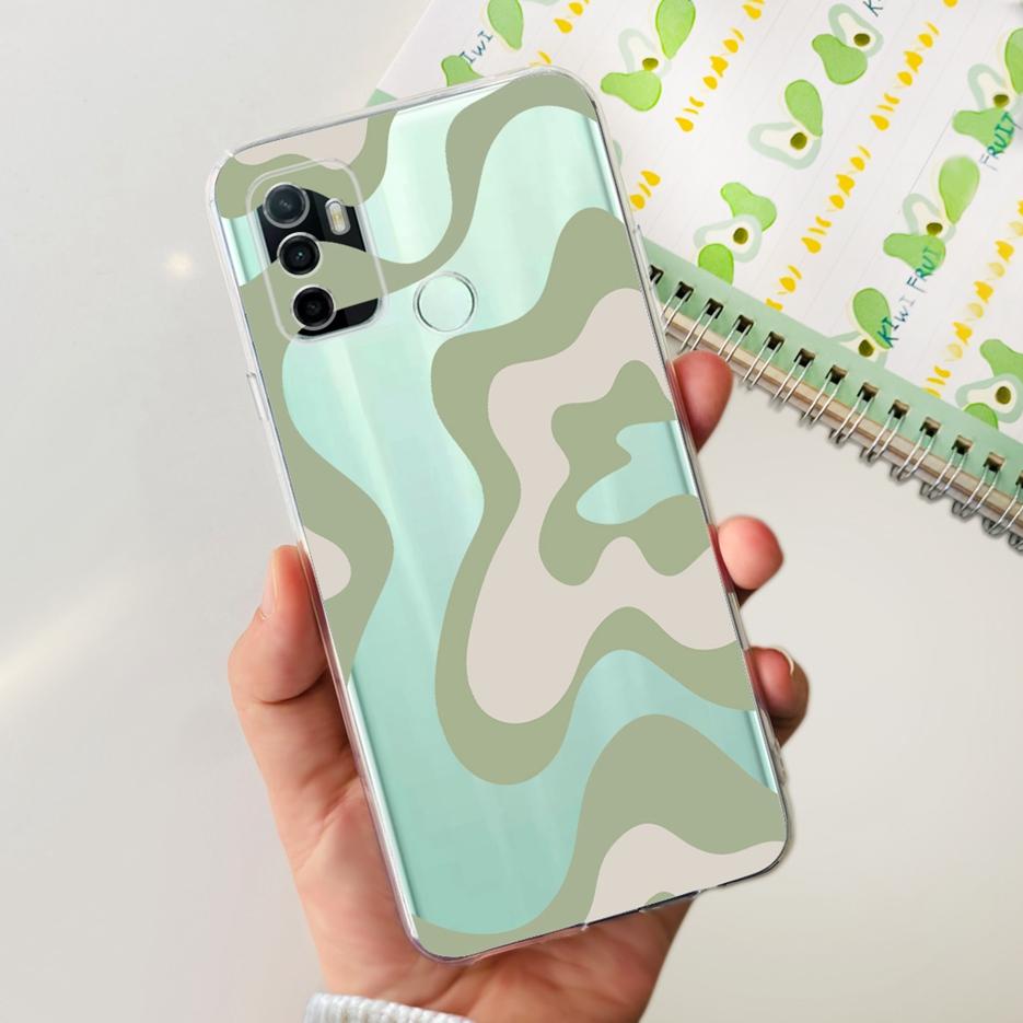 Для Oppo A53 Чехол Oppo A53s CPH2139 Стильный Расписной Чехол Прозрачный Силиконовый Чехол для Телефона Для Oppo A53 A 53 s OppoA53 Мягкие Fundas Capa
