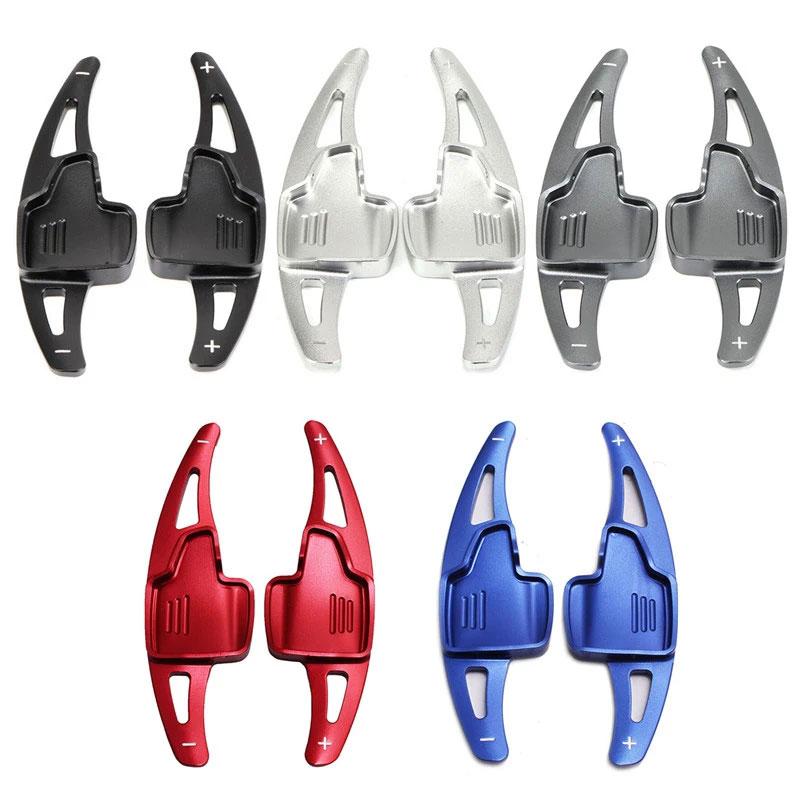 2 шт. алюминиевый руль подрулевой переключатель удлинитель рычага переключения передач автомобиля наклейка на коробку передач для Ford Focus 2015-2018 Kuga Escape 2017-2019