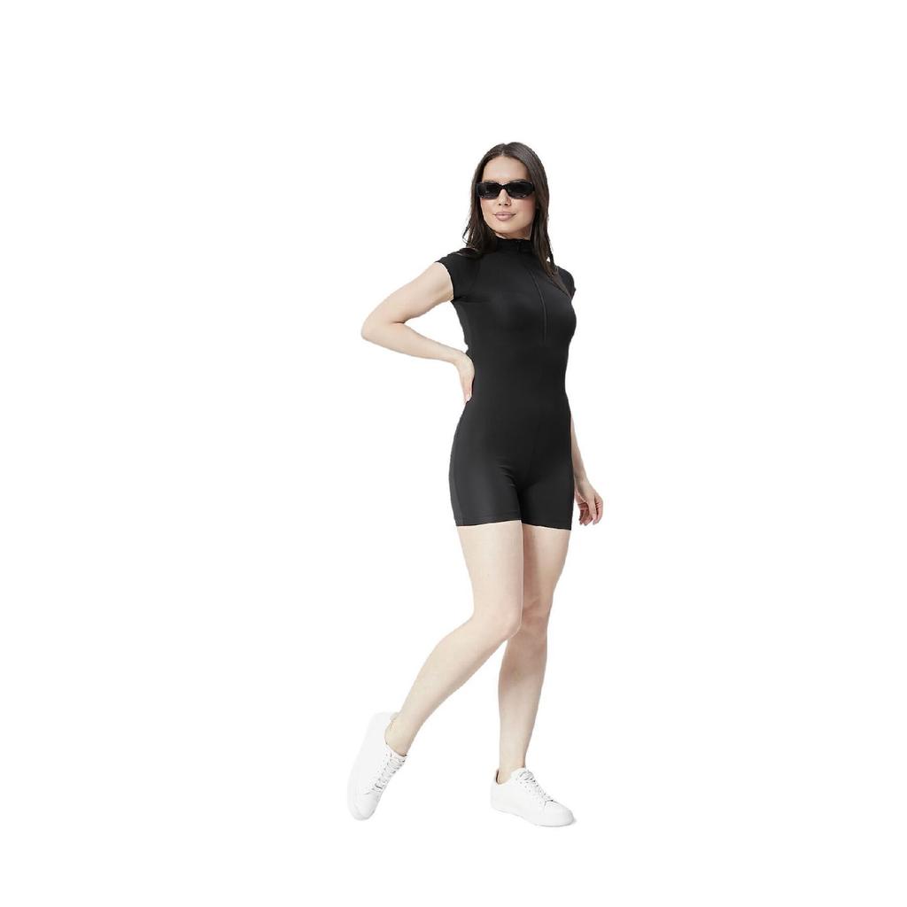Women's Sea, Pool Front Zipper Detailed Sports Jumpsuit Swimsuit