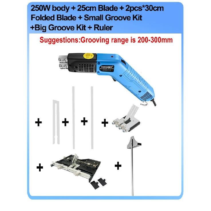 Air Cool Hot Knife Foam Cutter Tool Machine Slotting Groove Styrofoam Polystyrene Fabric Rope Cutter Electric Heating Hot Knife