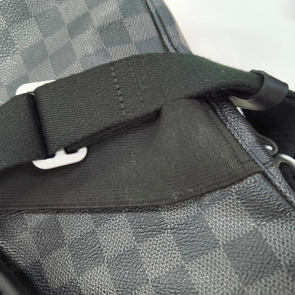 [Pre-Owned] Business Document Holder Coated Canvas Leather Trim Briefcase - Very Good #USX9E