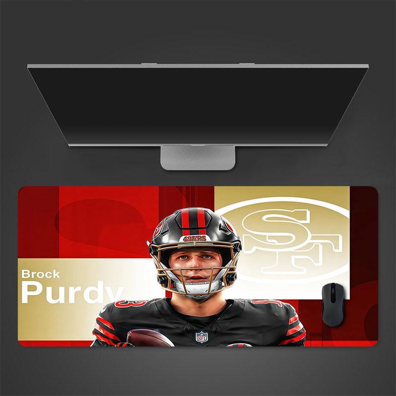 Purdy Mouse Pad, Large Gaming Desk Mat, Non-slip XXL Mousepad for Laptop & Tablet, Mini PC Playmat with Stitched Edges