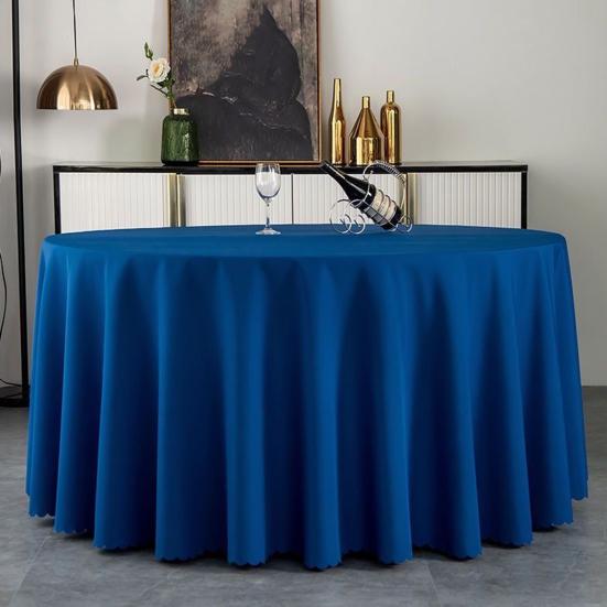 Полиэстеровая скатерть Элегантная однотонная тканевая скатерть Декоративная скатерть