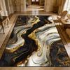 Luxurious Marble Texture Carpet Living Room Abstract Easy Clean Large Area Rugs Bedroom Decoration Washable Floor Mat Non-slip