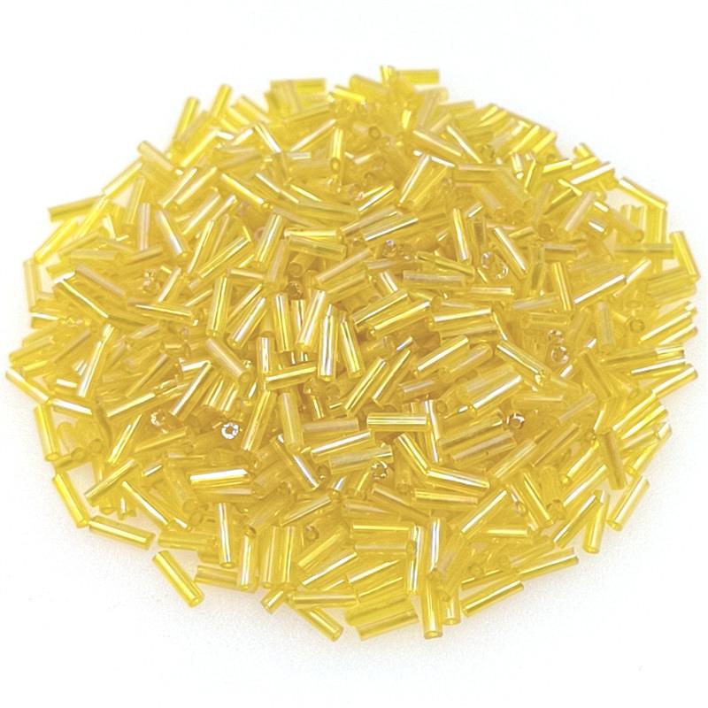 Креативные аксессуары для самостоятельного изготовления ювелирных изделий Длинные трубчатые стеклянные бусины для изготовления ювелирных изделий Ожерелье Бусины-разделители Многоцветные 2x7 мм Браслеты 300 шт.