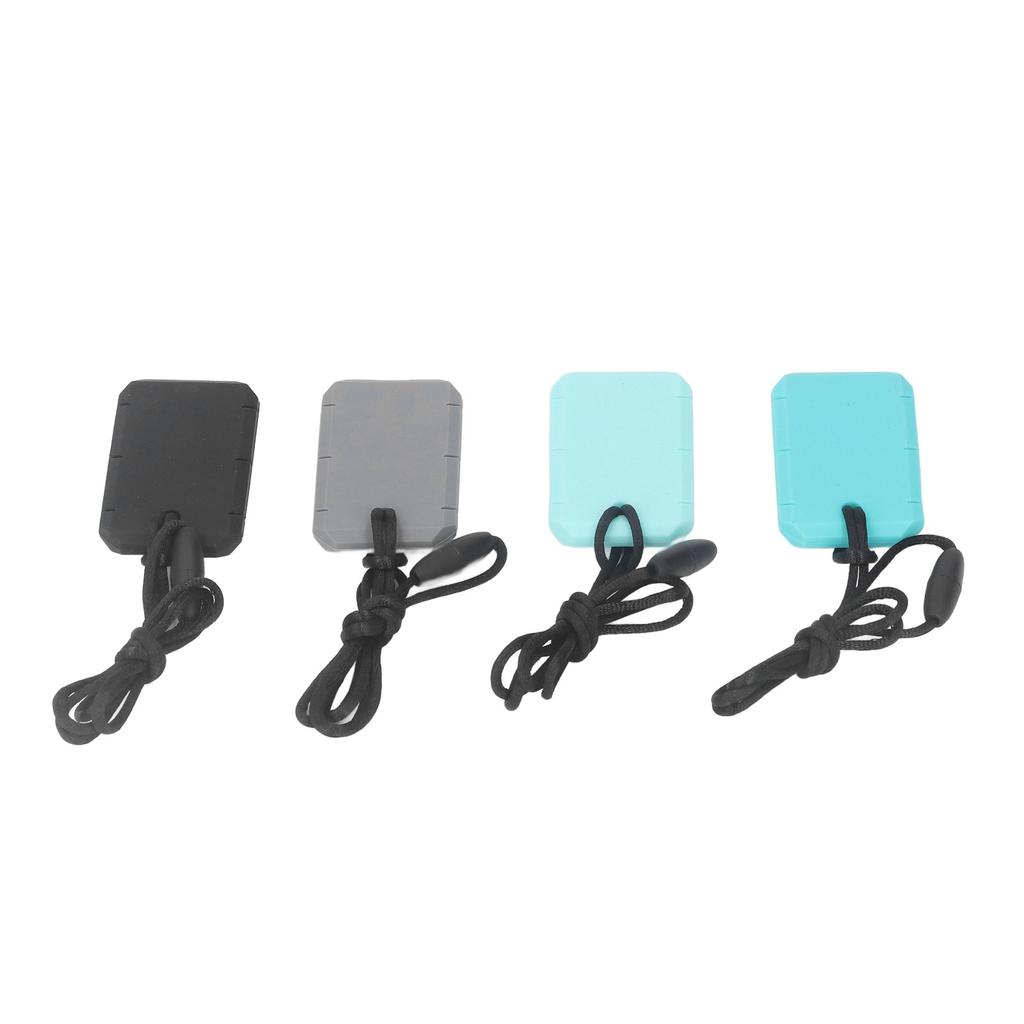 4pcs Sensory Chew Necklace Food Grade Silicone Reduce Anxiety Safe Soft Sensory Chew Necklace