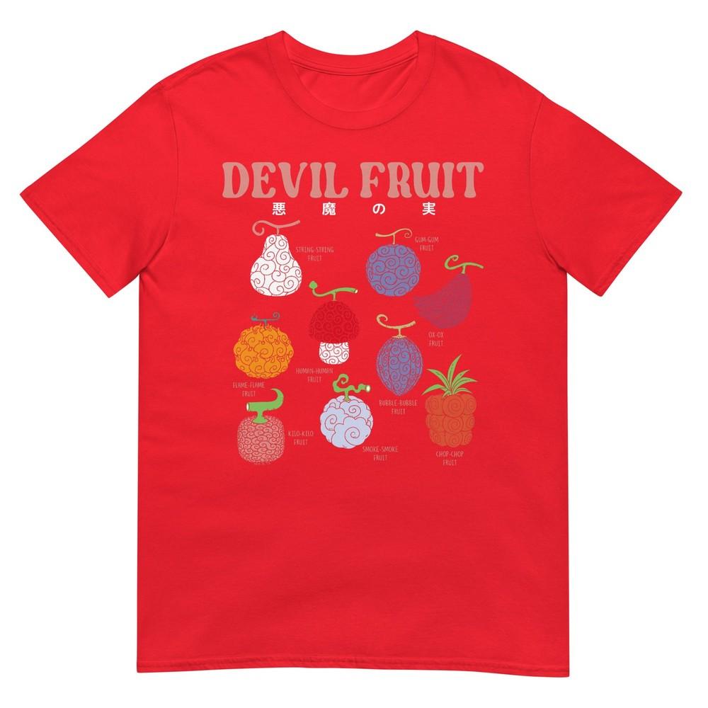 One Piece Anime Devil Fruit Varieties Illustration TShirt