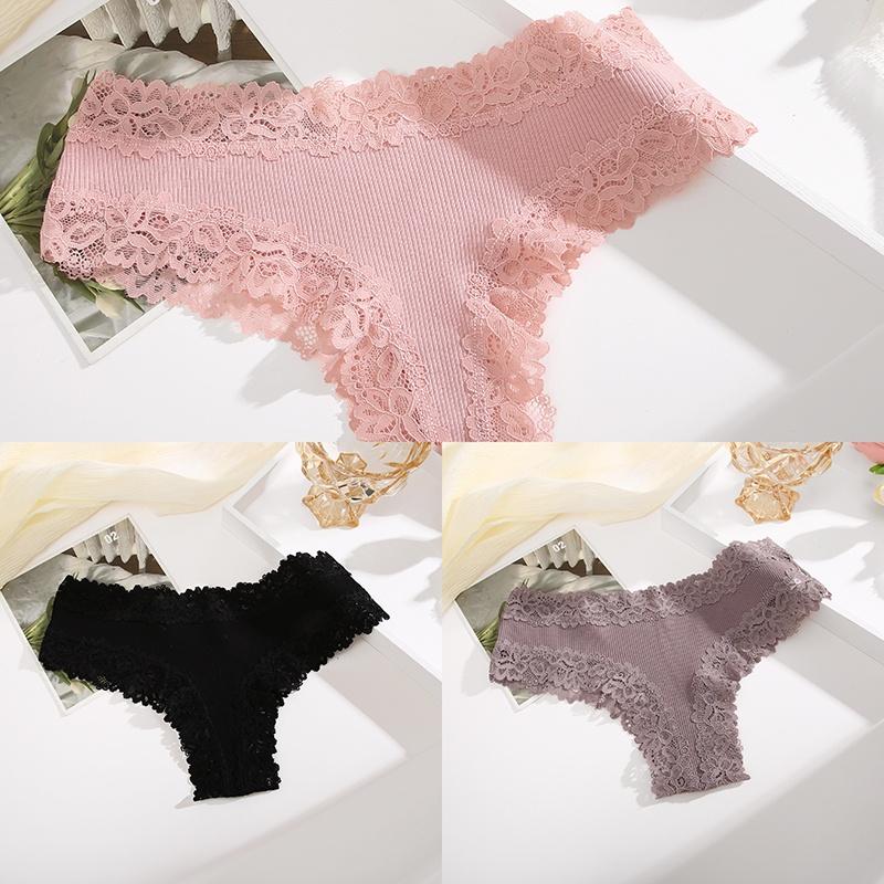 3 шт./компл. хлопковые трусы, женские удобные трусы, кружевное нижнее белье, женские мягкие трусы S-XL, женские трусики 2023
