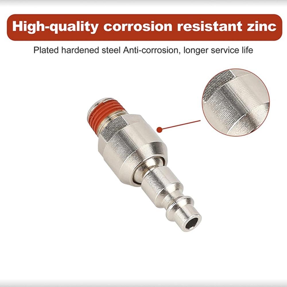 2PCS Male Thread Air Hose Fittings Flexible Swivel Air Plug Swivel Coupler and Plug Pneumatic Tools