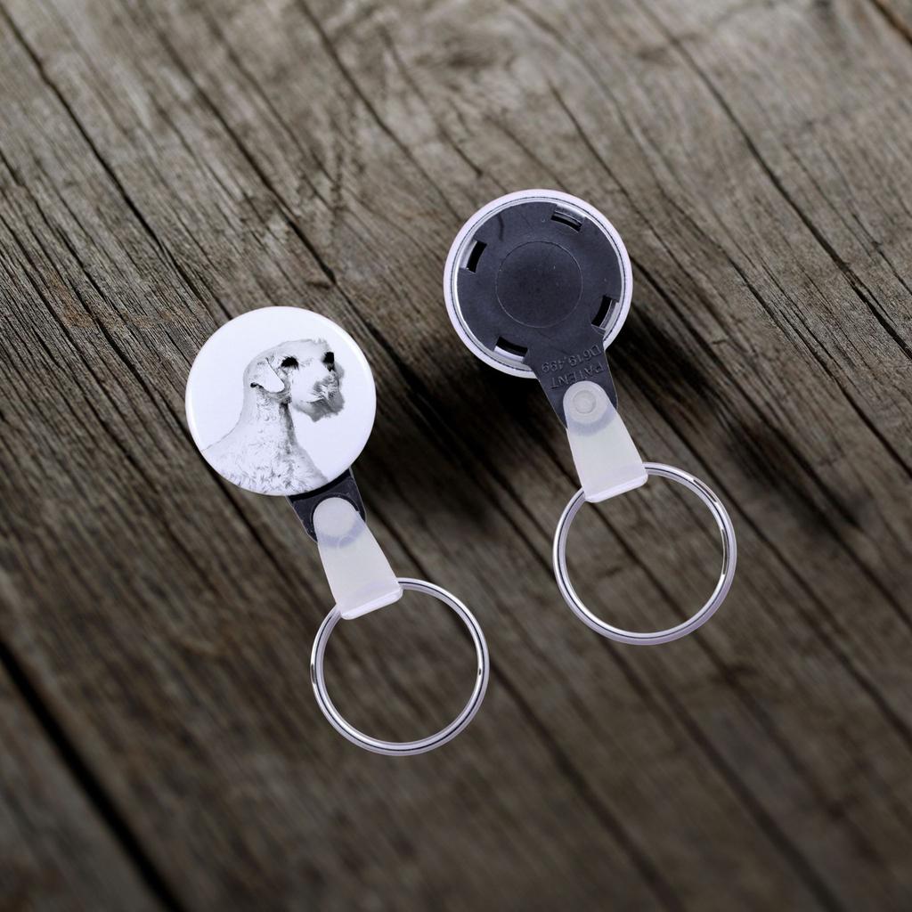 Sealyham Terrier, Welsh Border Terrier, Cowley Terrier - Keychain with a Dog Portrait, Pendant with the Brand's Own Art-Dog Graphics