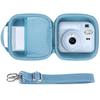 Lebakort Storage Case Compatible with Fujifilm FUJIFILM Instax Mini 12 11 Cheki Instant Camera Blue / (Pastel Case)