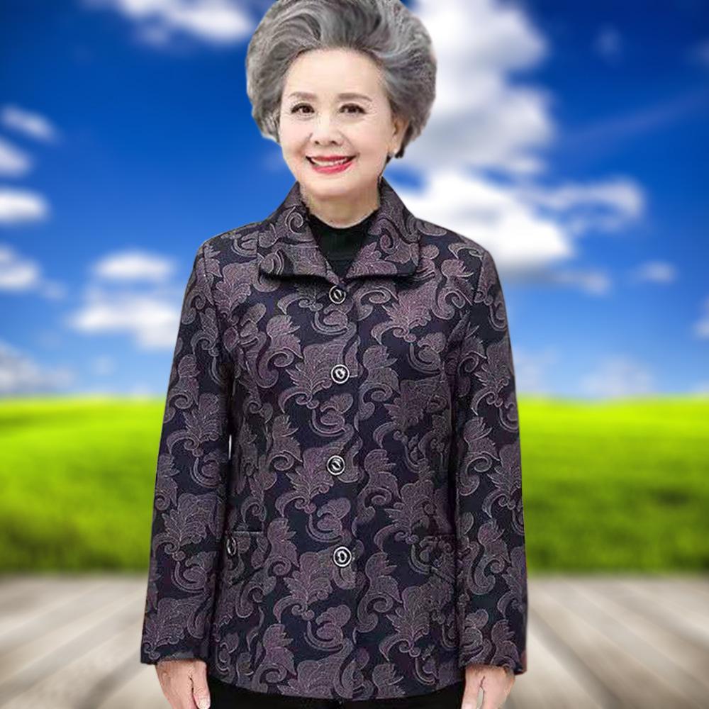 Легкая весенняя куртка в бабушкином стиле для женщин, возраст 60-80 лет – Идеальна для модных осенних топов для женщин среднего и пожилого возраста.