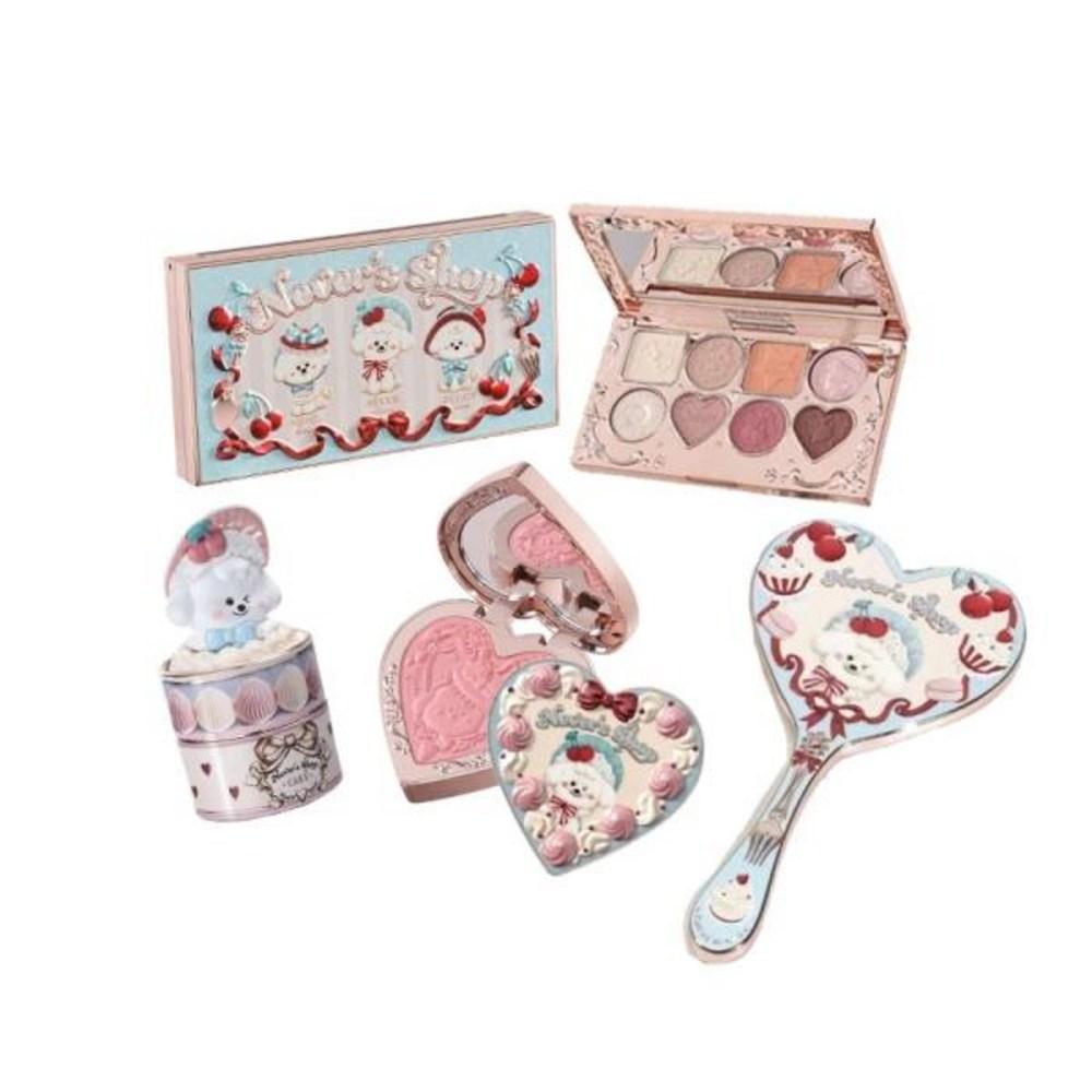 Flower Knows Never's Shop Collection All-In Makeup Set Cosmetics Полный профессиональный набор косметики для губ и теней для век, набор Ice Cheese, 1 предмет